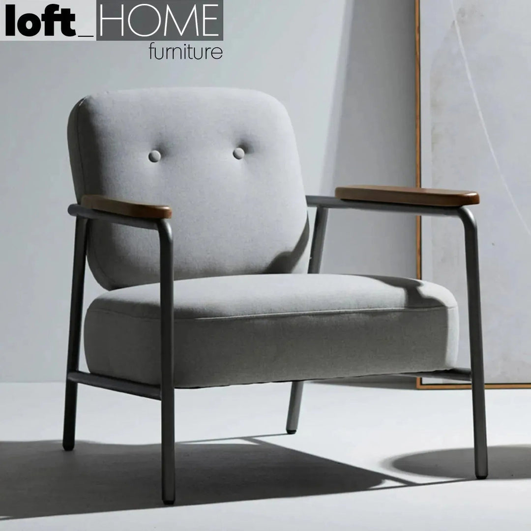 Industrial Fabric 1 Seater Sofa LISBET