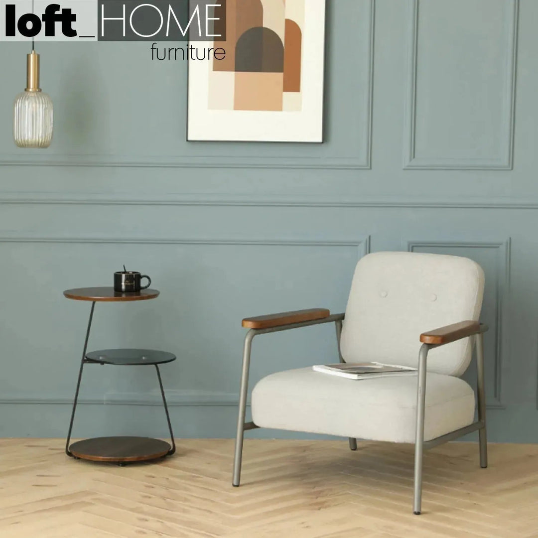 Industrial Fabric 1 Seater Sofa LISBET