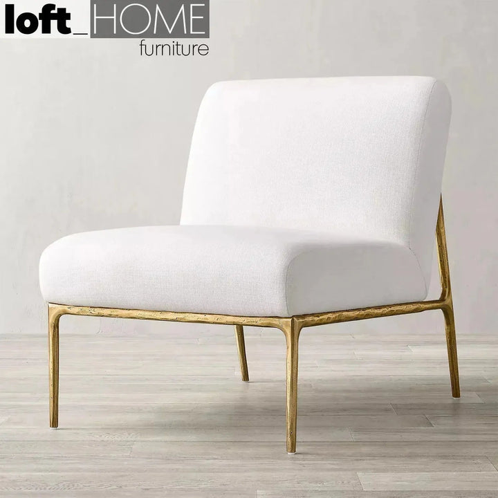 Industrial fabric 1 seater sofa thaddeus armless primary product view.