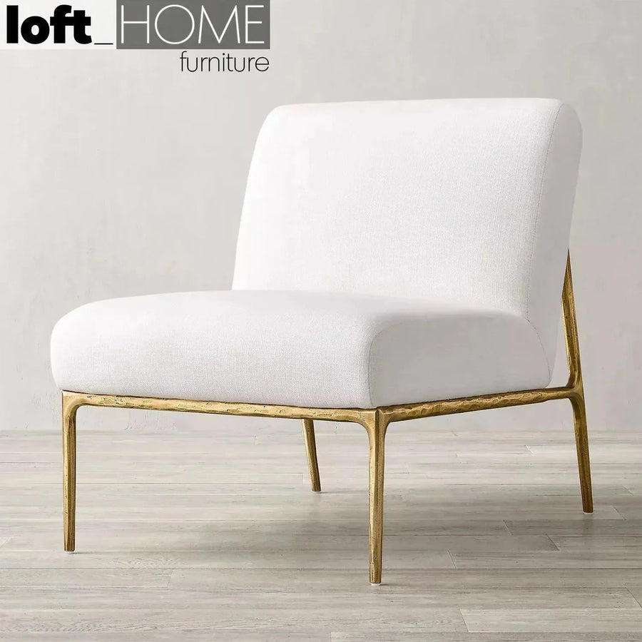 Industrial fabric 1 seater sofa thaddeus armless primary product view.