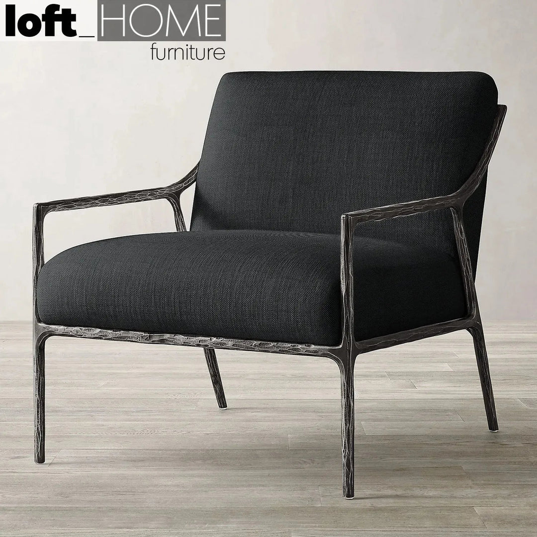 Industrial fabric 1 seater sofa thaddeus slope situational feels.