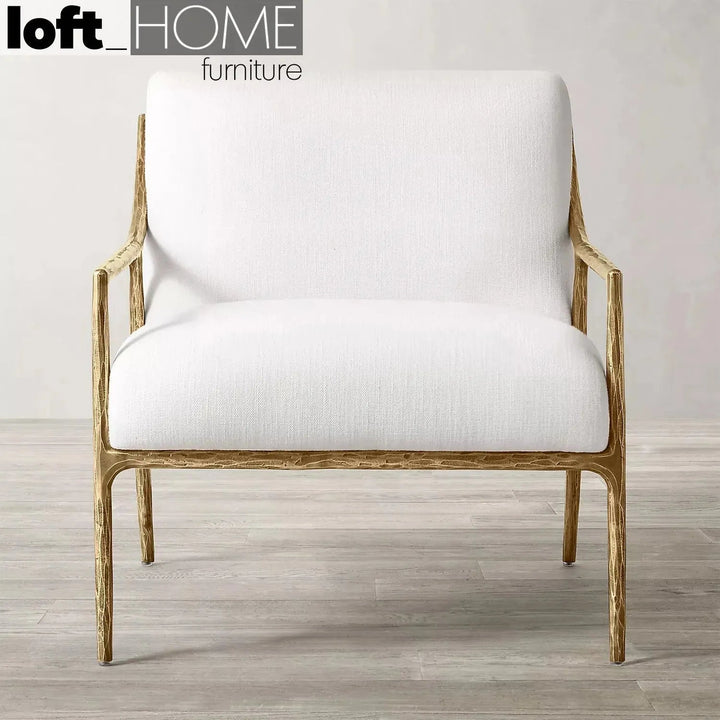 Industrial fabric 1 seater sofa thaddeus slope in details.