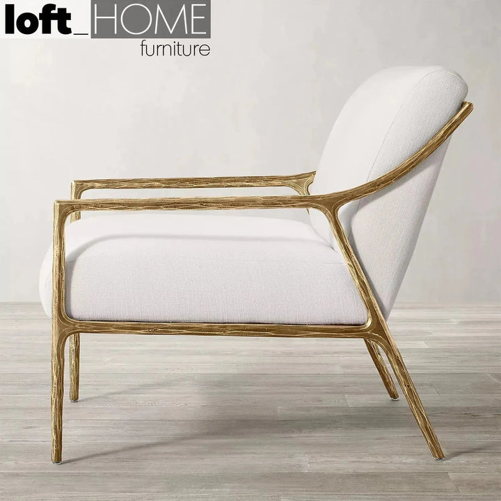 Industrial fabric 1 seater sofa thaddeus slope in close up details.