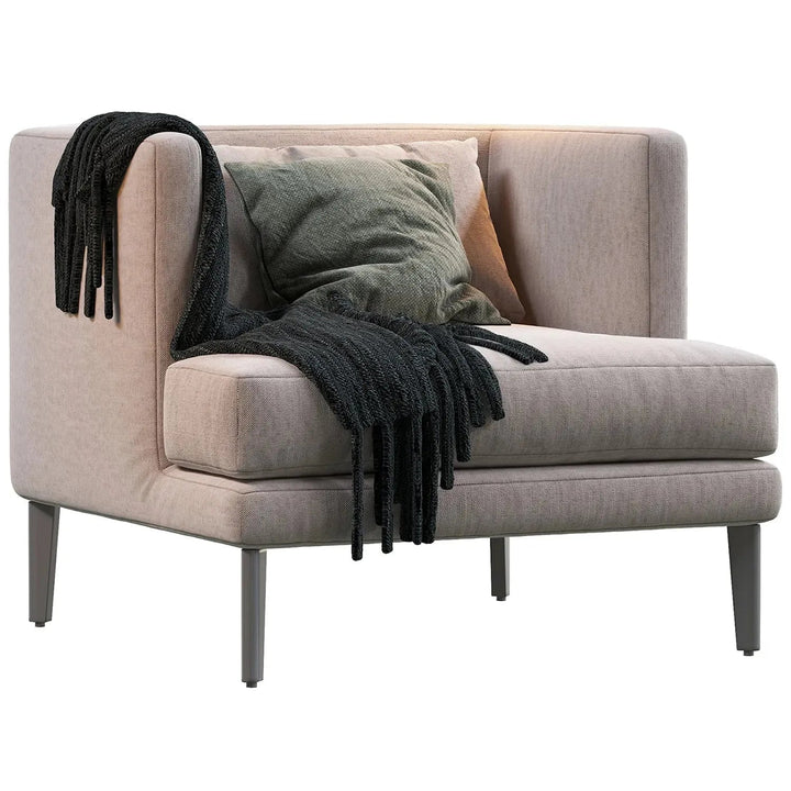 Modern Fabric 1 Seater Sofa WILLIAM