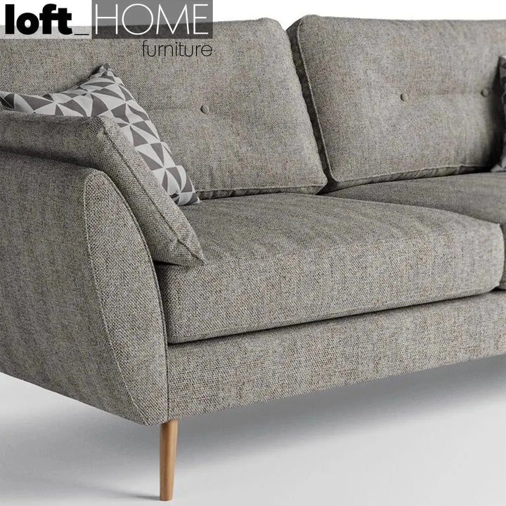 Scandinavian Fabric 2 Seater Sofa HENRI