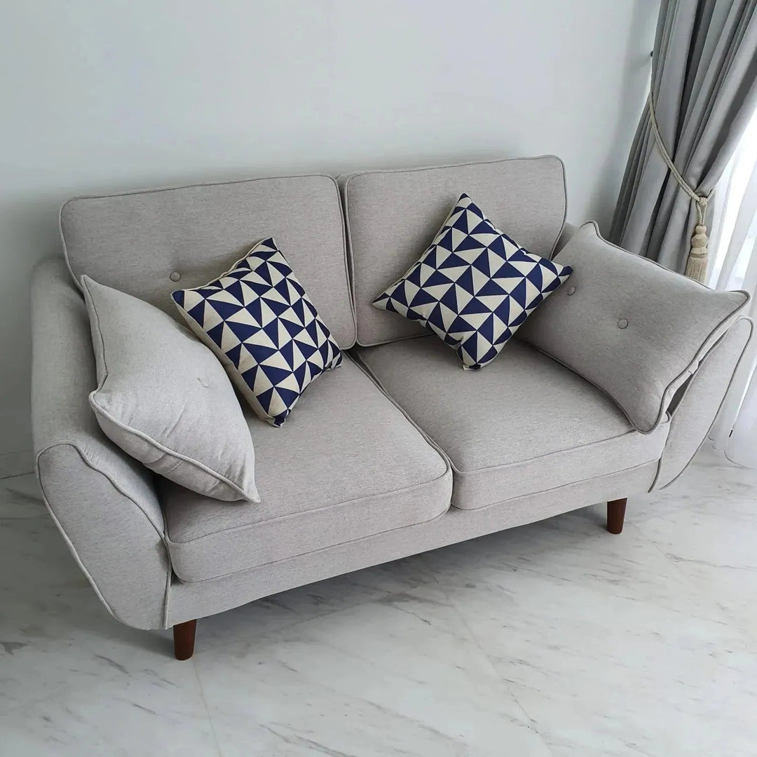 Scandinavian Fabric 2 Seater Sofa HENRI
