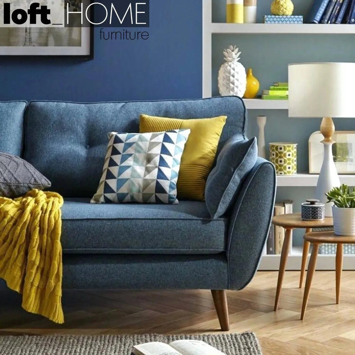 Scandinavian Fabric 2 Seater Sofa HENRI