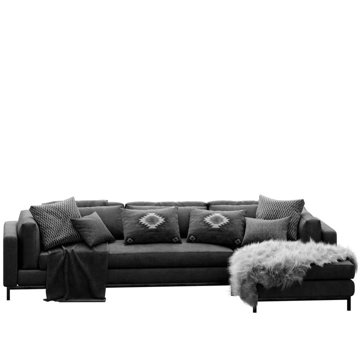 Minimalist Fabric L Shape Sectional Sofa DANNY 3+L