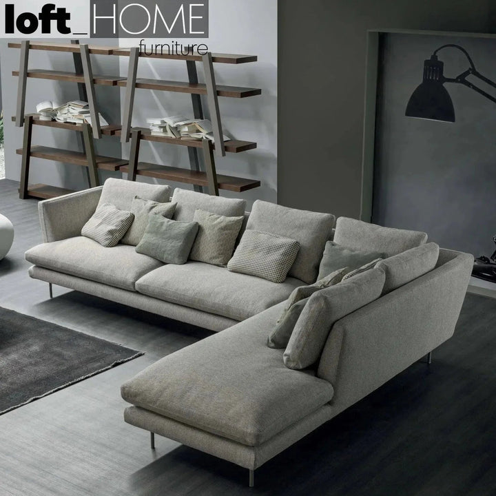 Modern Fabric L Shape Sectional Sofa LARS 3+L