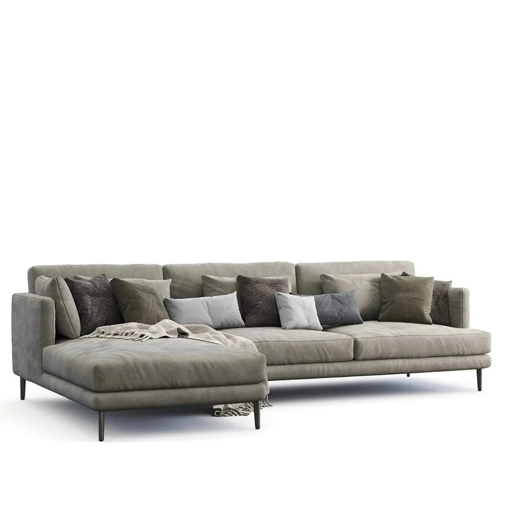 Modern Fabric L Shape Sectional Sofa WILLIAM 3+L