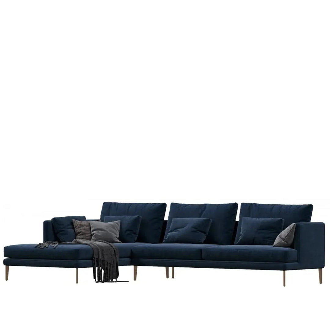 Modern Fabric L Shape Sectional Sofa WILLIAM 3+L