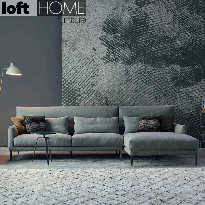 Modern Fabric L Shape Sectional Sofa WILLIAM 2+L