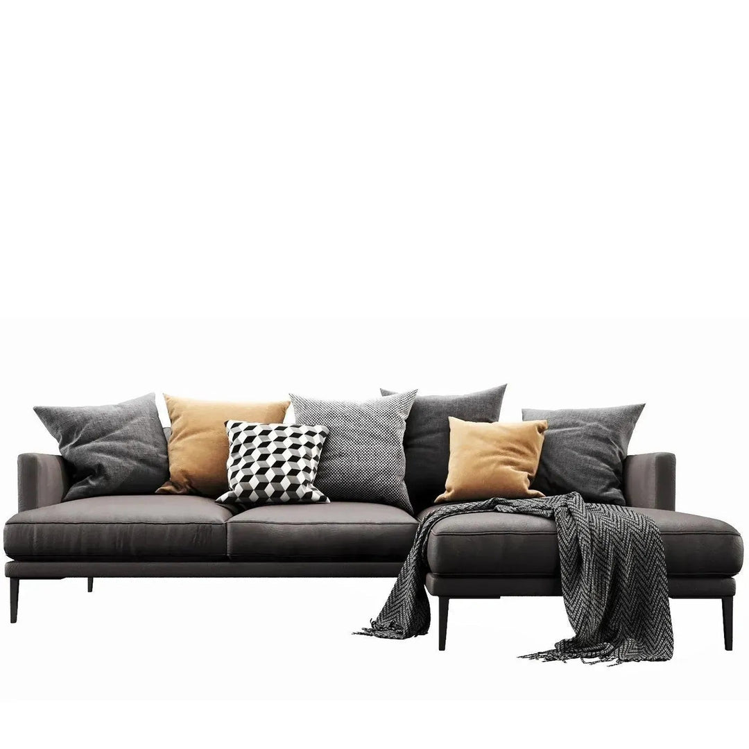 Modern Fabric L Shape Sectional Sofa WILLIAM 2+L