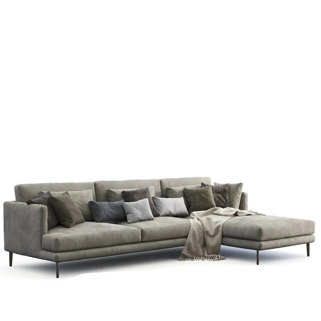 Modern Fabric L Shape Sectional Sofa WILLIAM 2+L