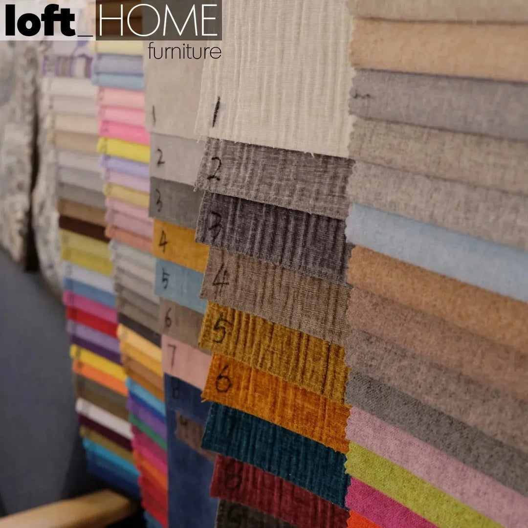 Scandinavian Fabric Ottoman HENRI