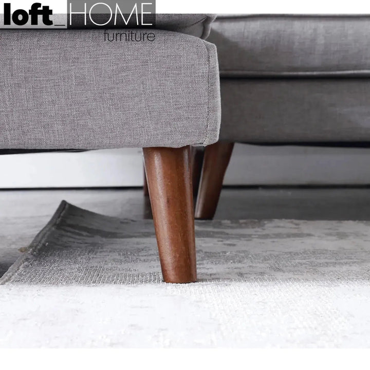 Scandinavian Fabric Ottoman HENRI