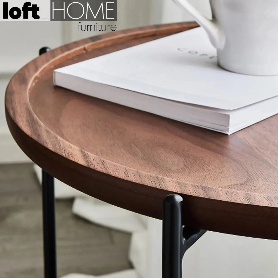 Industrial Fabric Side Table EMME