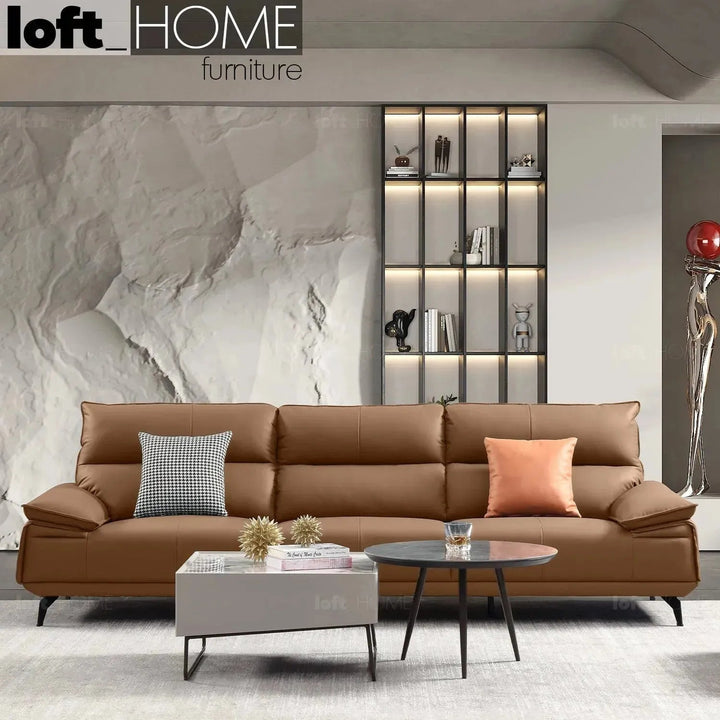 Modern Genuine Leather 3 Seater Sofa KUKA