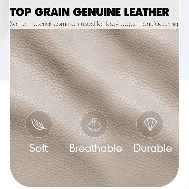 Minimalist Genuine Leather Bed ARMELLE