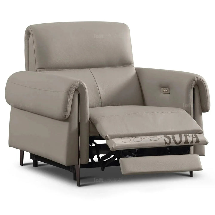 Modern Genuine Leather Electric Recliner 1 Seater Sofa CHEERS