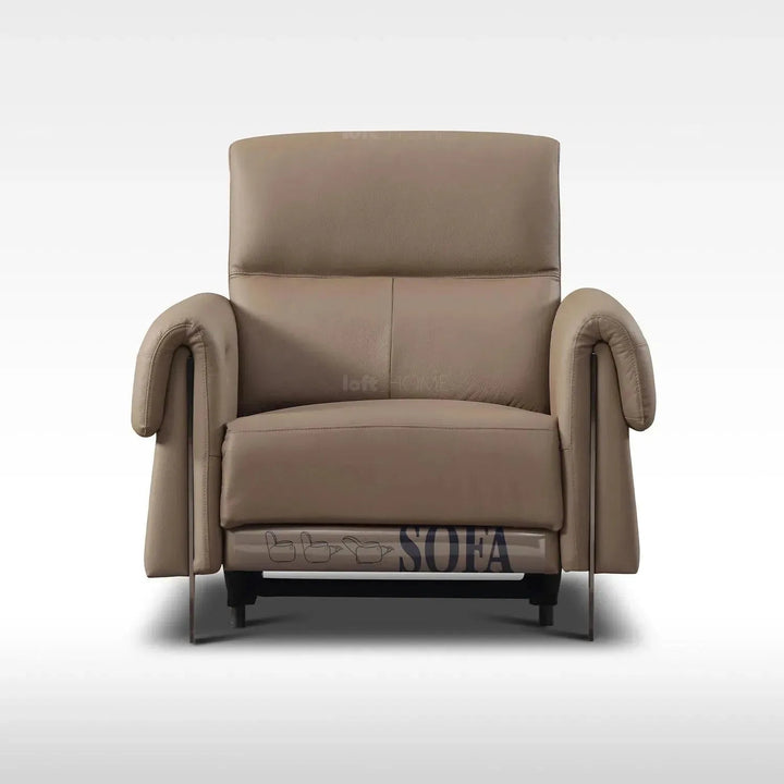 Modern Genuine Leather Electric Recliner 1 Seater Sofa CHEERS