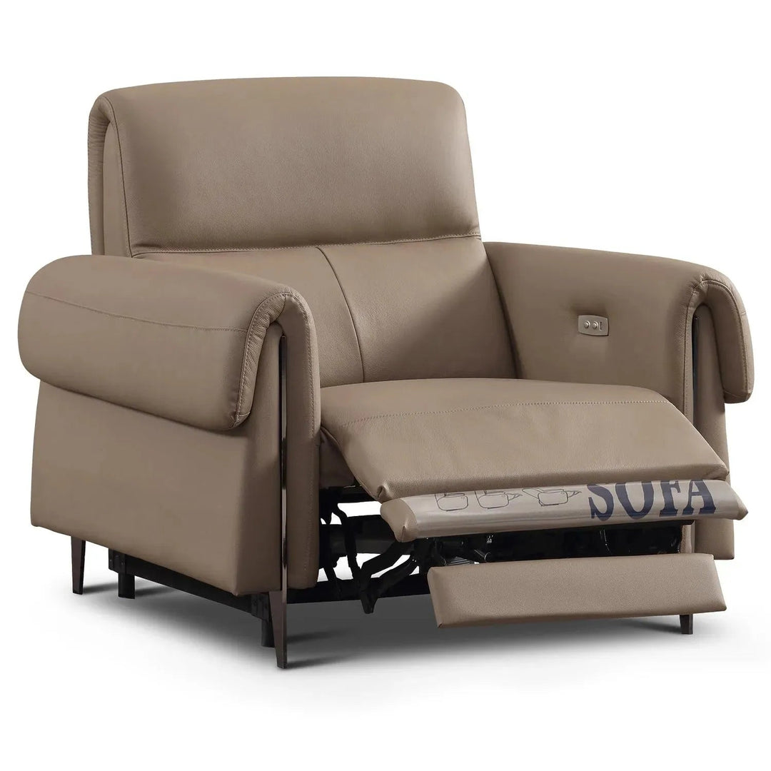 Modern Genuine Leather Electric Recliner 1 Seater Sofa CHEERS
