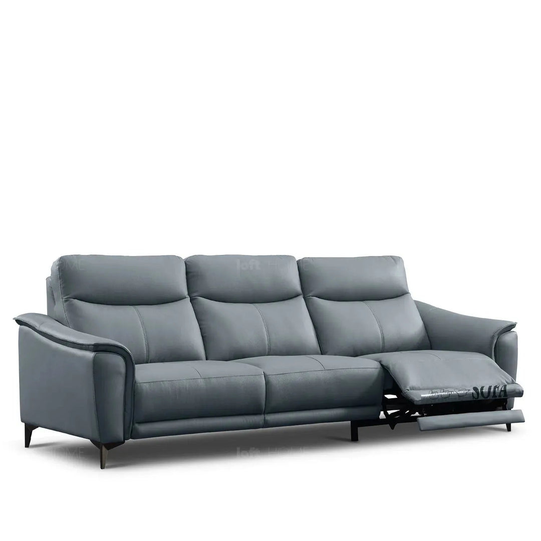 Modern Genuine Leather Electric Recliner 3 Seater Sofa CARLOS