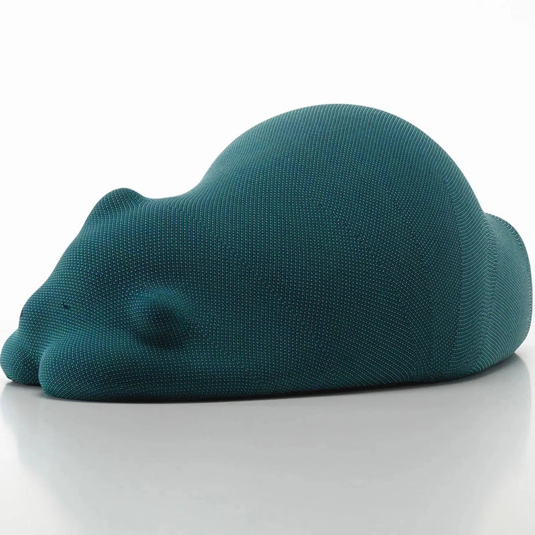 Contemporary Knit Fabric Ottoman RESTING BEAR