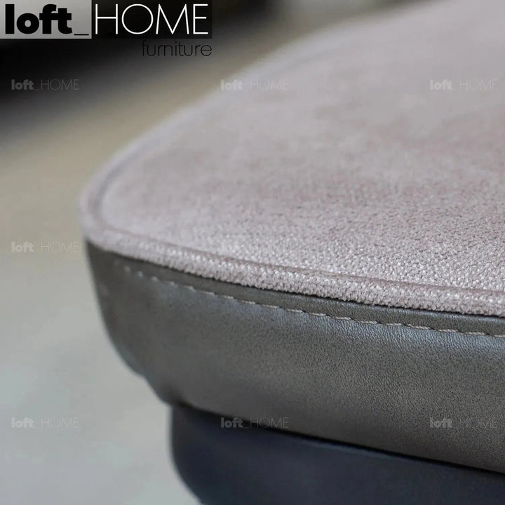 Modern Fabric And Leather Dining Chair METAL MAN N10