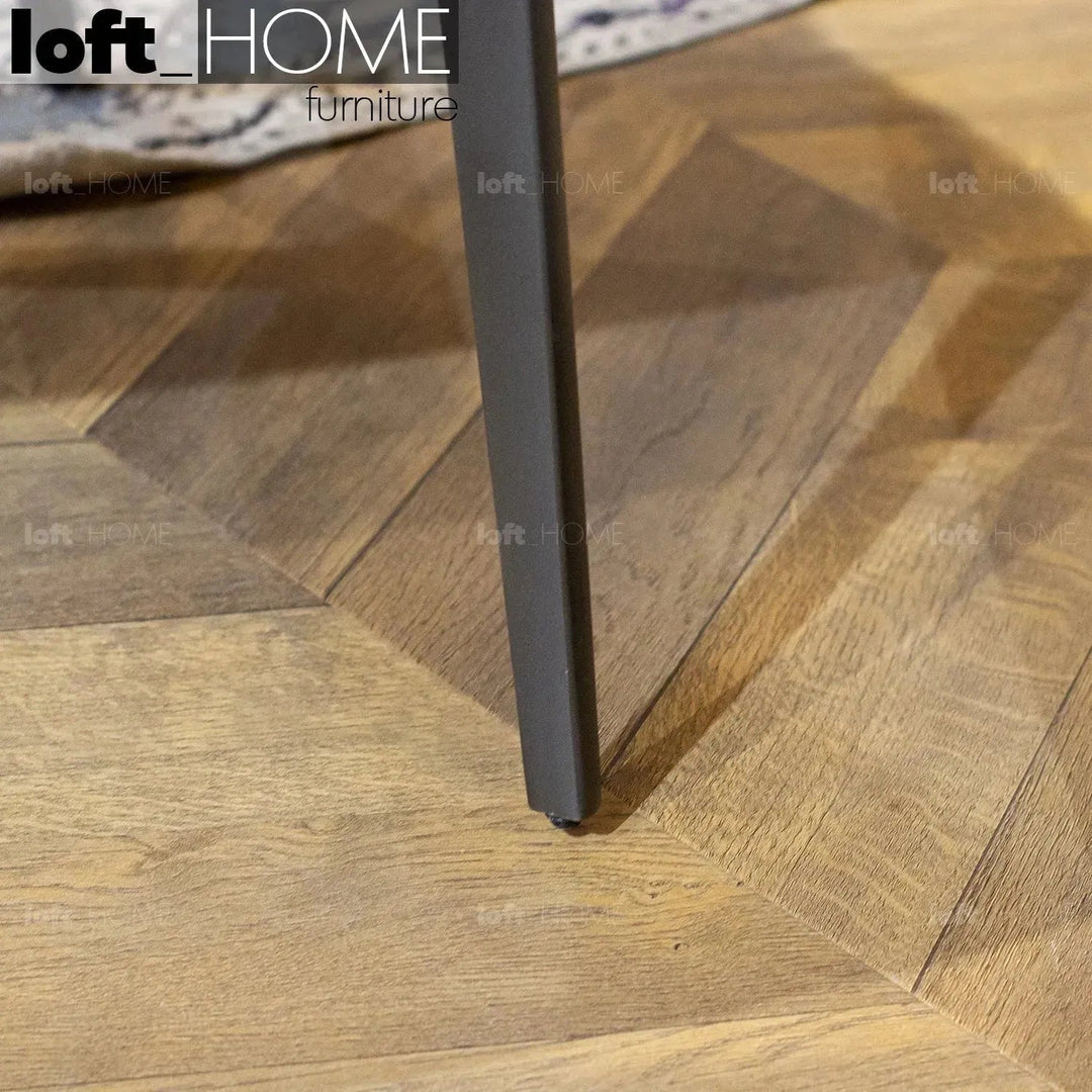 Modern Fabric And Leather Dining Chair METAL MAN N11