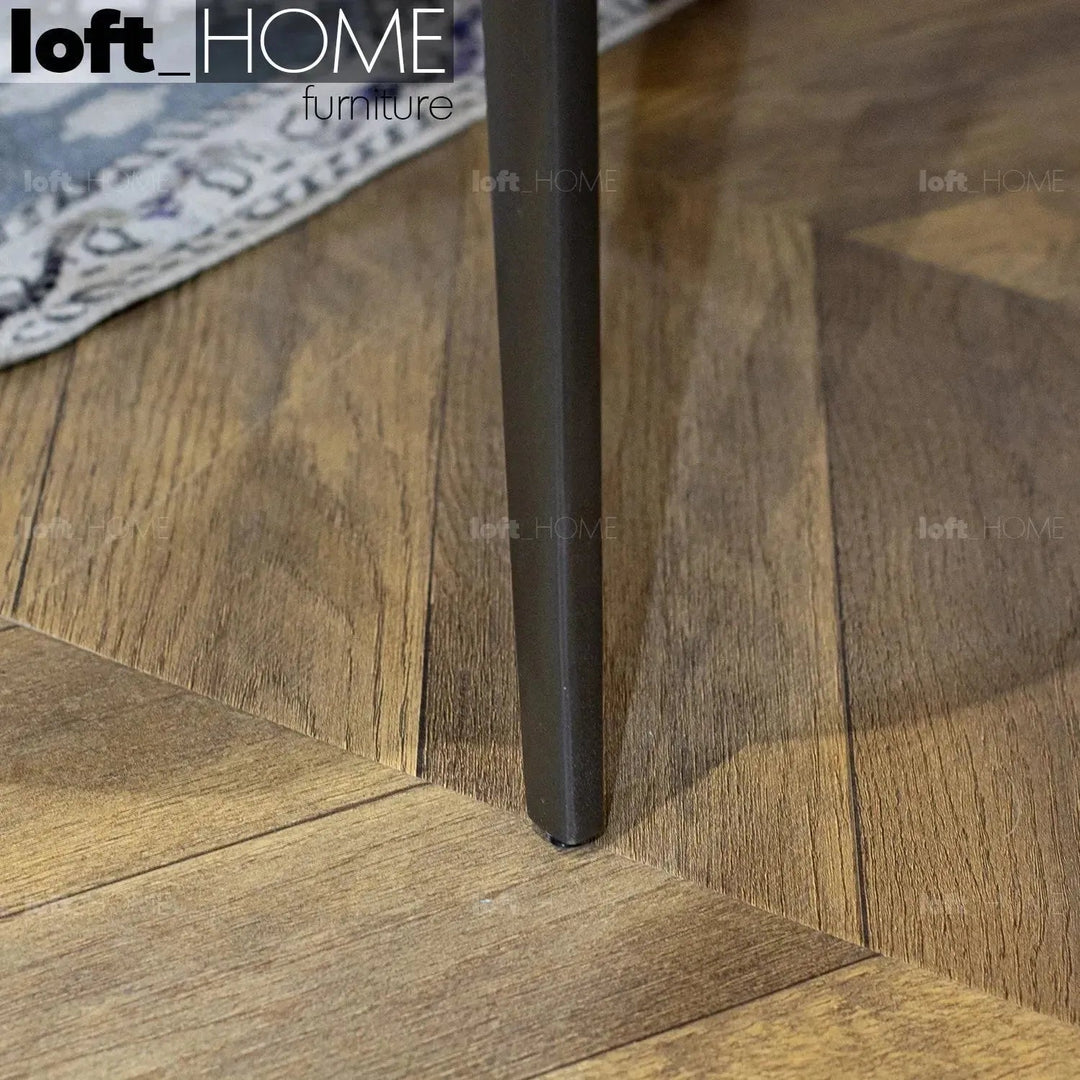 Modern Fabric And Leather Dining Chair METAL MAN N13