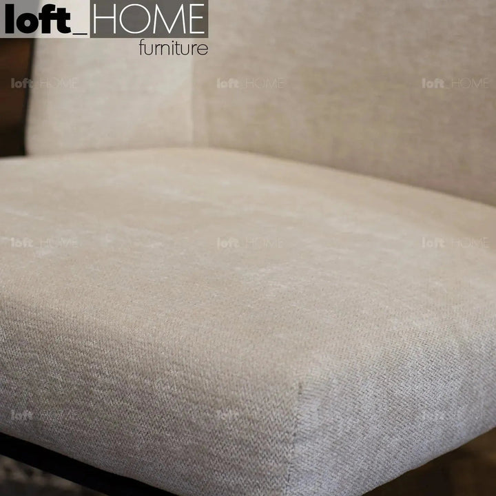 Modern Fabric And Leather Dining Chair METAL MAN N15