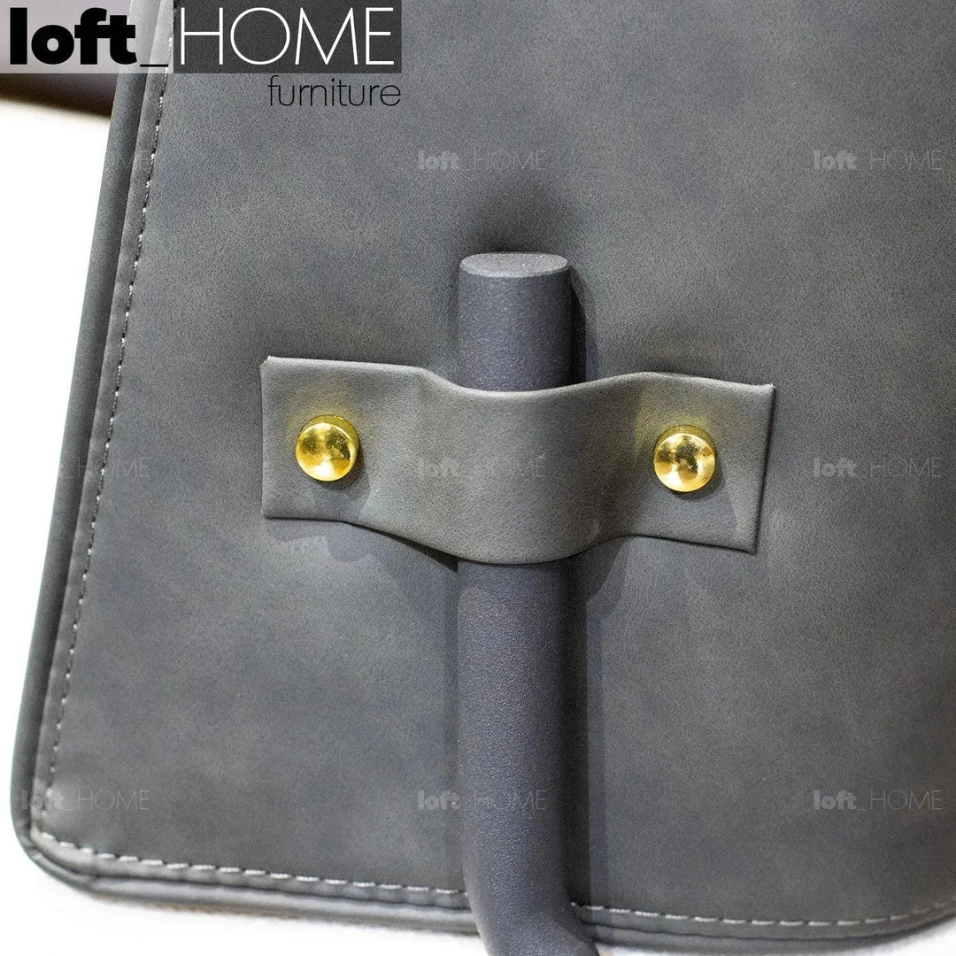 Modern Fabric And Leather Dining Chair METAL MAN N15