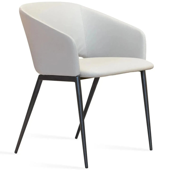 Modern Fabric And Leather Dining Chair METAL MAN N16