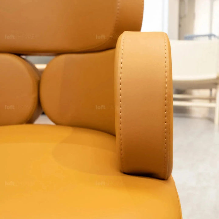 Modern Fabric And Leather Dining Chair METAL MAN N19