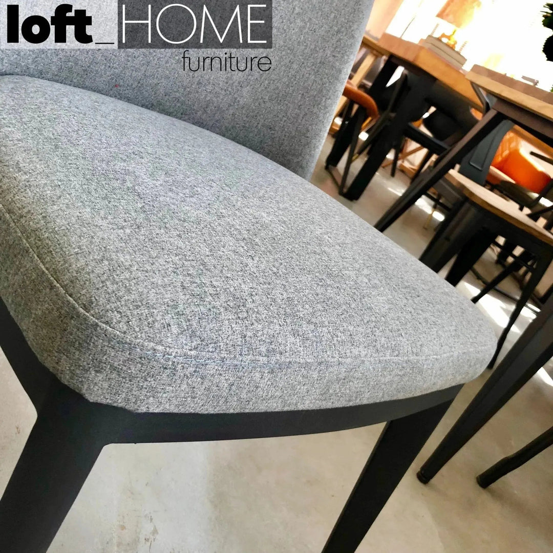 Modern Fabric And Leather Dining Chair METAL MAN N4