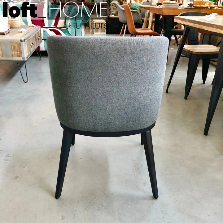 Modern Fabric And Leather Dining Chair METAL MAN N4