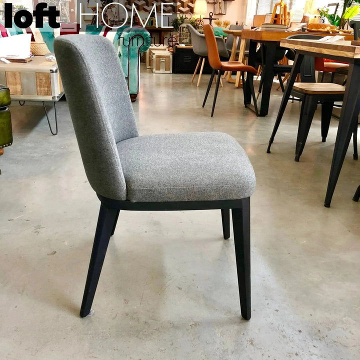 Modern Fabric And Leather Dining Chair METAL MAN N4