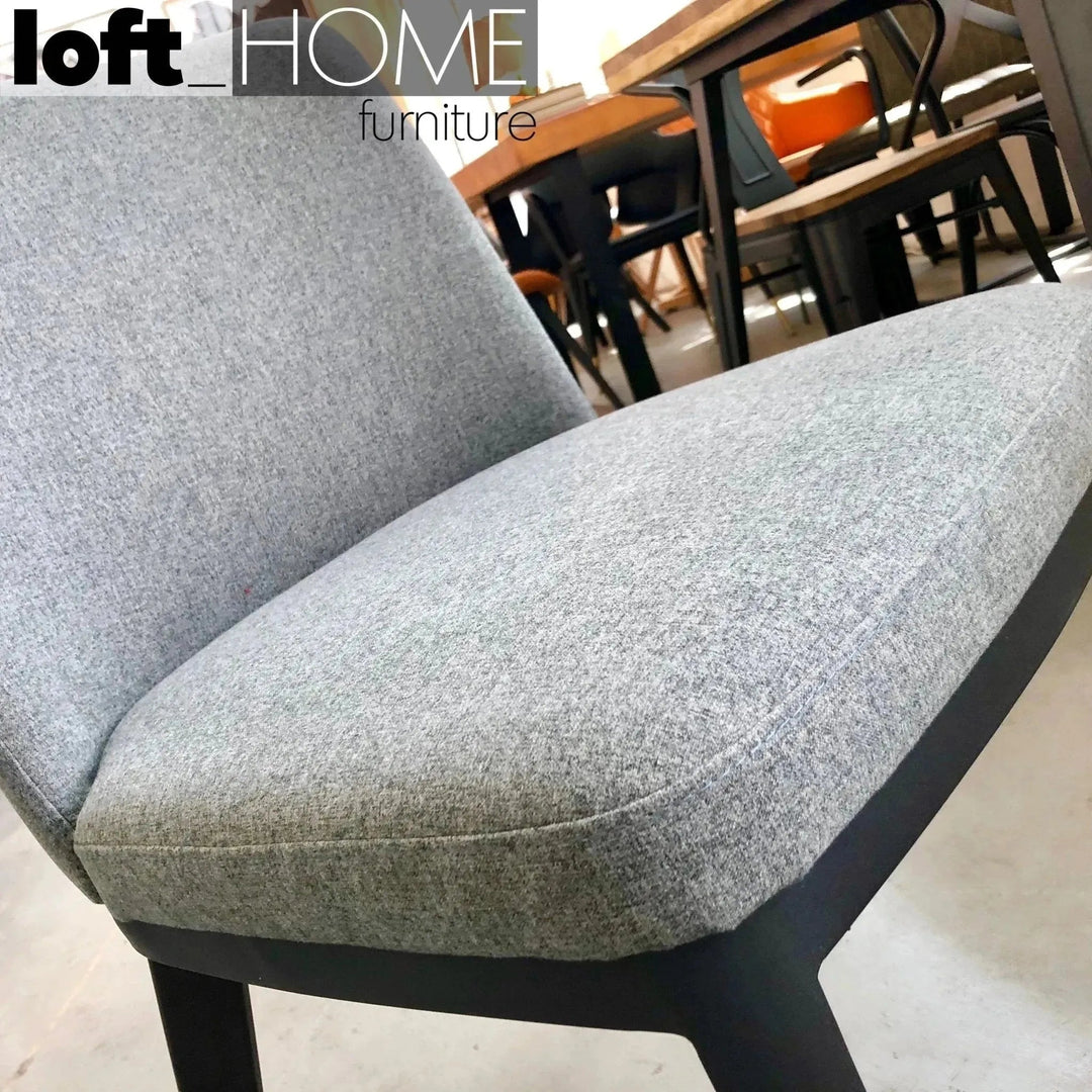 Modern Fabric And Leather Dining Chair METAL MAN N4