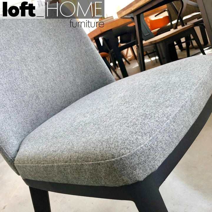 Modern Fabric And Leather Dining Chair METAL MAN N4