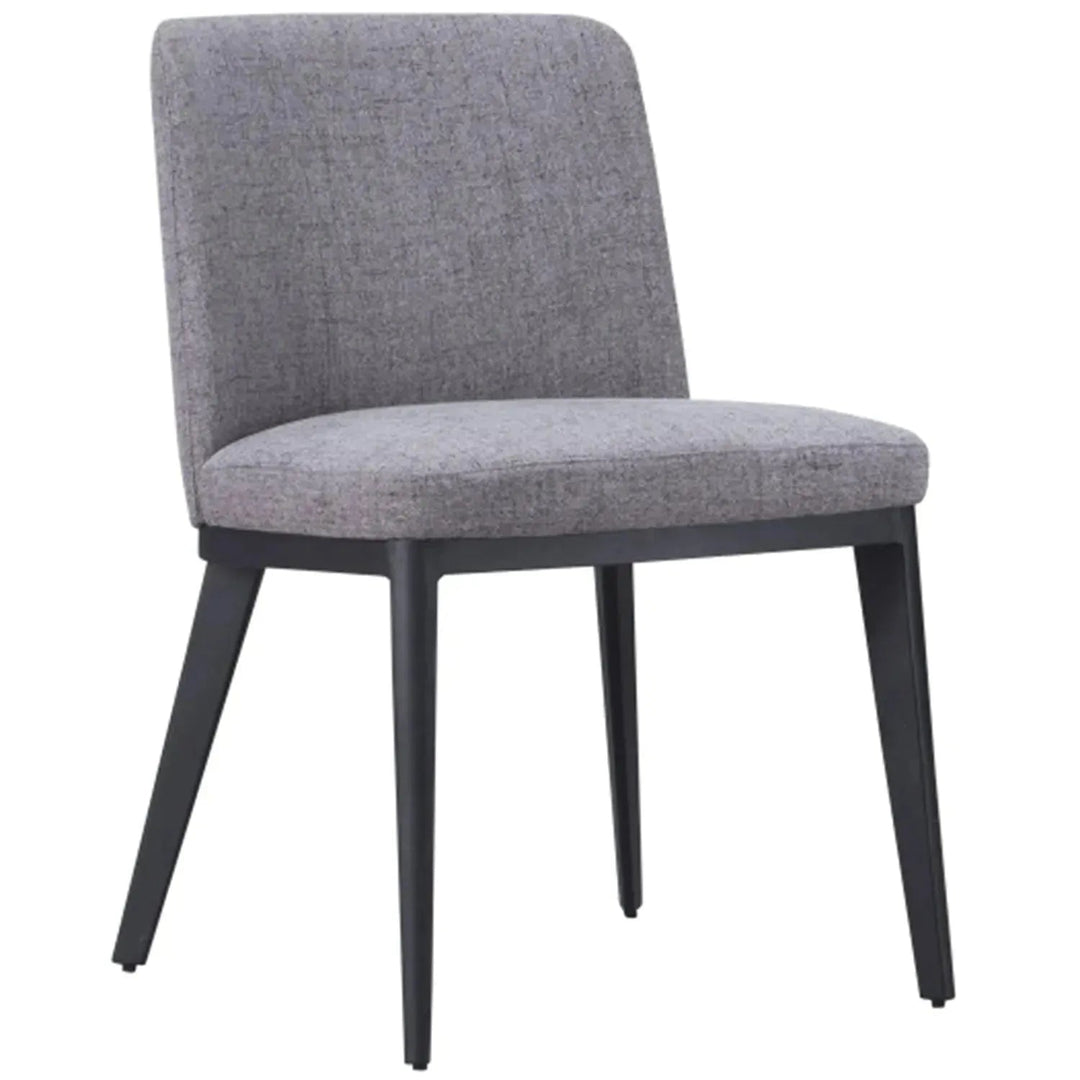 Modern Fabric And Leather Dining Chair METAL MAN N4