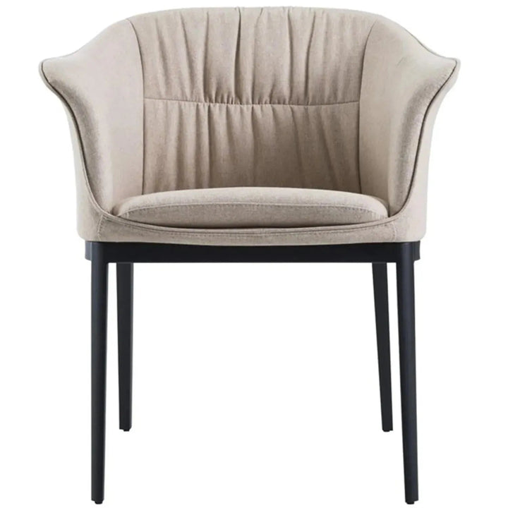 Modern Fabric And Leather Dining Chair METAL MAN N8