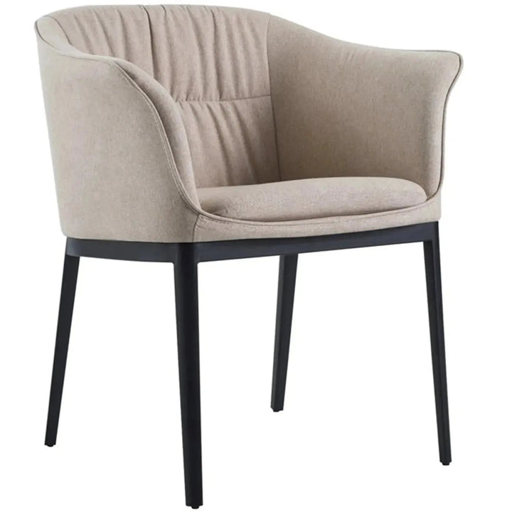 Modern Fabric And Leather Dining Chair METAL MAN N8