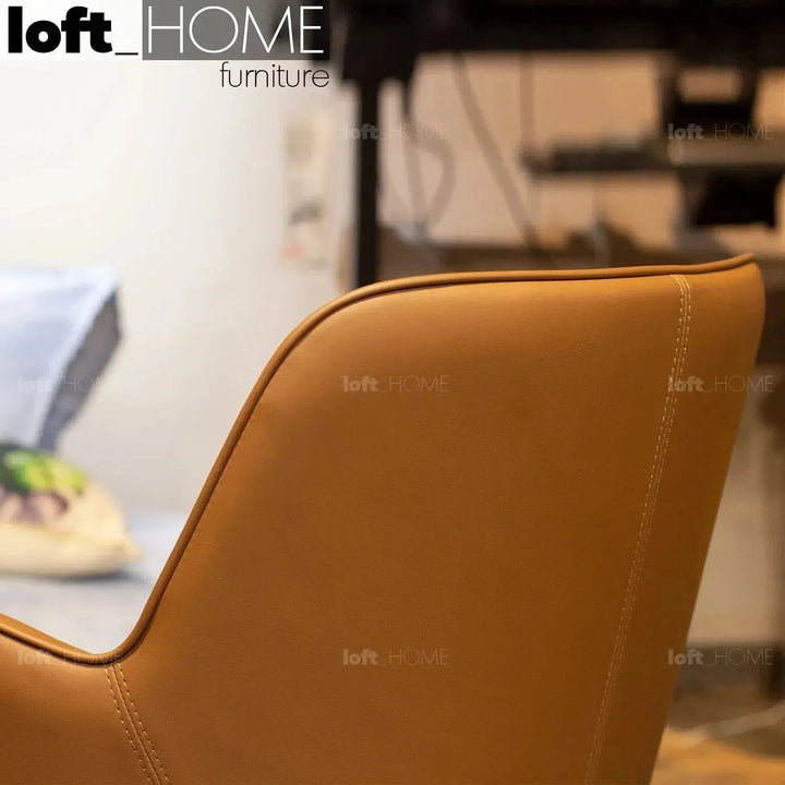 Modern Fabric And Leather Dining Chair METAL MAN N9