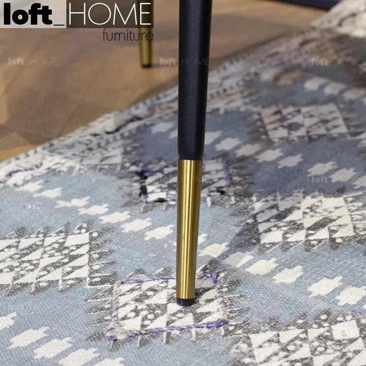 Modern Fabric And Leather Dining Chair METAL MAN N9