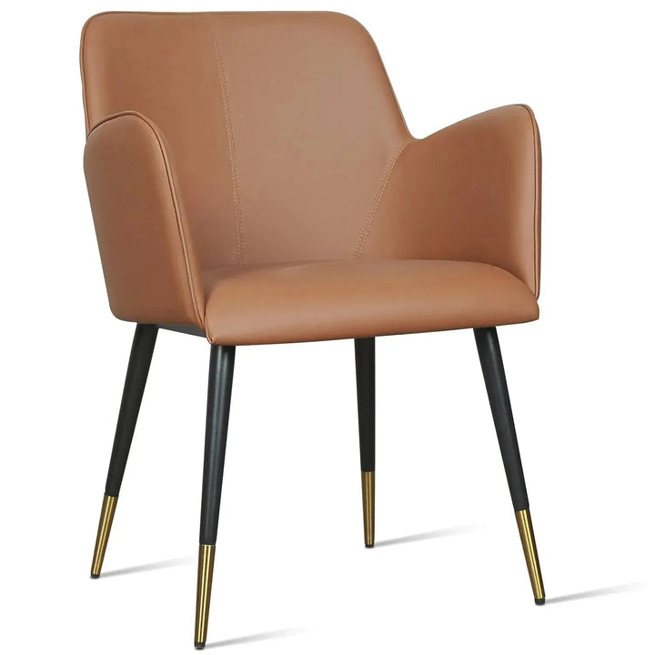 Modern Fabric And Leather Dining Chair METAL MAN N9