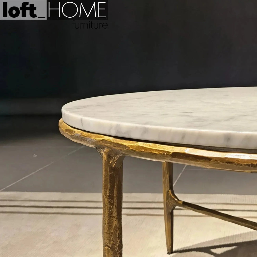 Minimalist marble coffee table thaddeus round environmental situation.