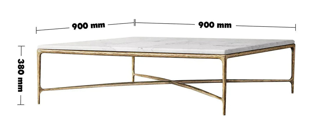 Minimalist marble coffee table thaddeus square size charts.
