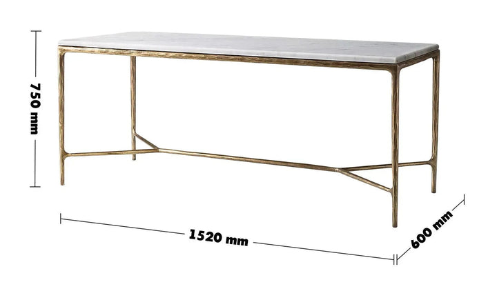 Minimalist marble dining table thaddeus size charts.