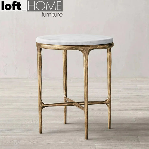 Minimalist Marble Side Table THADDEUS ROUND Good to Know Preview-1